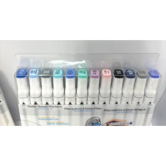 3 Packs Double Tip Water-Based Markers 12 Colors Each Art Craft Drawing - Picture 6 of 7
